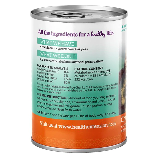 New โจ Health Extension Grain-Free Chunky Chicken Stew Canned ๐ถ Dog Food ๐ 5 New โจ Health Extension Grain-Free Chunky Chicken Stew Canned ๐ถ Dog Food ๐ - Image 5