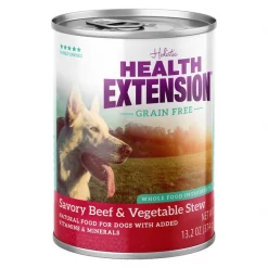 Brand new 🎁 Health Extension Grain-Free Savory Beef Stew Canned 🐕 Dog Food 👏