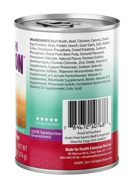 Brand new ๐ Health Extension Grain-Free Savory Beef Stew Canned ๐ Dog Food ๐ 2 Brand new ๐ Health Extension Grain-Free Savory Beef Stew Canned ๐ Dog Food ๐ - Image 2