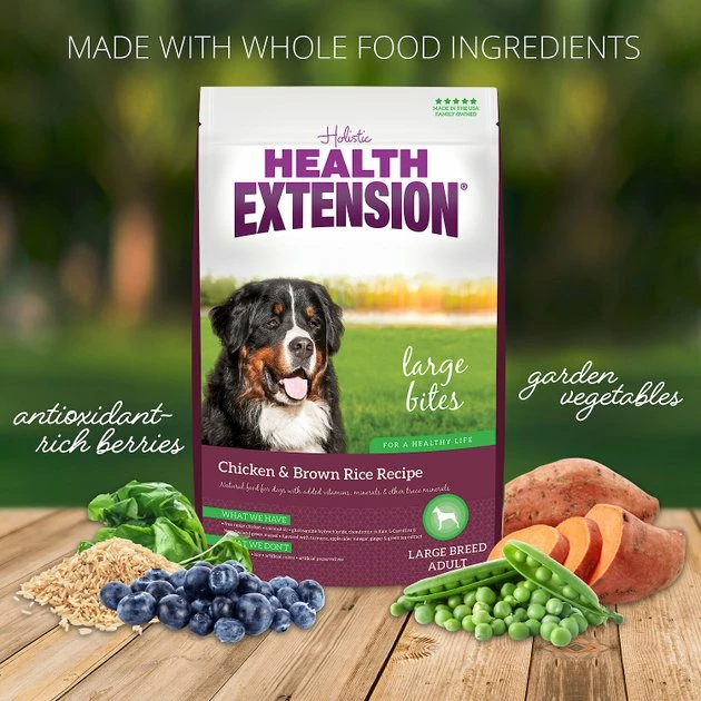 Promo 🤩 Health Extension Large Bites Chicken & Brown Rice Recipe Dry 🐶 Dog Food ✨ 5 Promo 🤩 Health Extension Large Bites Chicken & Brown Rice Recipe Dry 🐶 Dog Food ✨ - Image 5