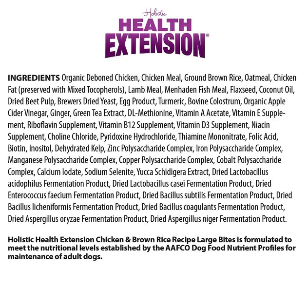 Promo 🤩 Health Extension Large Bites Chicken & Brown Rice Recipe Dry 🐶 Dog Food ✨ 7 Promo 🤩 Health Extension Large Bites Chicken & Brown Rice Recipe Dry 🐶 Dog Food ✨ - Image 7
