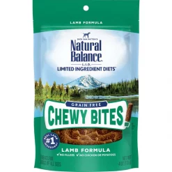 Best Pirce 🧨 Natural Balance L.I.D. Limited Ingredient Diets Chewy Bites Lamb Formula Grain-Free 🦮 Dog Treats ❤️