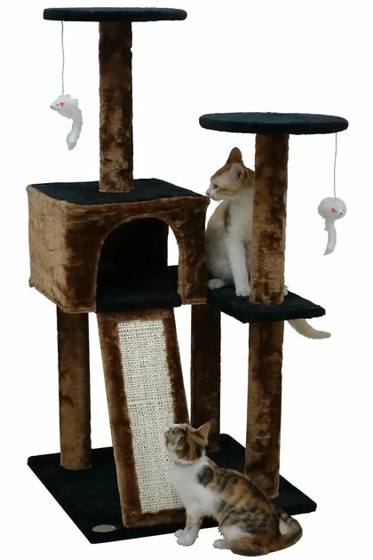 New π Go Pet Club 44-in Faux Fur Cat Tree & Condo π 2 New π Go Pet Club 44-in Faux Fur Cat Tree & Condo π - Image 2