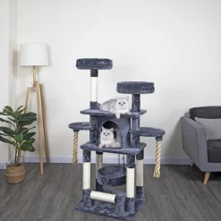 Deals โจ Go Pet Club 57.5-in Faux Fur Cat Tree & Condo ๐