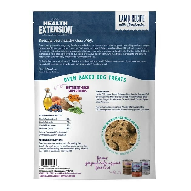 Top 10 โ Health Extension Grain-Free Oven Baked Lamb Recipe with Blueberries ๐ถ Dog Treats ๐คฉ 2 Top 10 โ Health Extension Grain-Free Oven Baked Lamb Recipe with Blueberries ๐ถ Dog Treats ๐คฉ - Image 2