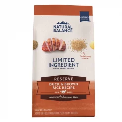 Cheapest 👏 Natural Balance Limited Ingredient Reserve Duck & Brown Rice Recipe Dry 🐶 Dog Food 🥰