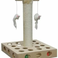 Wholesale 🎉 Go Pet Club 20-in IQ Busy Box Cat Scratching Post & Toys, Beige 🥰 -Cheap Natural Balance Store 216908 pt2. SY630 V1579195147