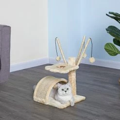 New 🎁 Go Pet Club 22-in Cat Tree Condo & Scratching Pad ✨