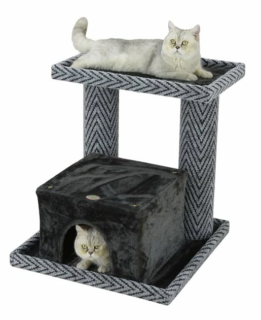 Coupon π Go Pet Club 26.25-in Sequoia Cat Tree Condo, Grey/Black π― 2 Coupon π Go Pet Club 26.25-in Sequoia Cat Tree Condo, Grey/Black π― - Image 2