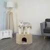 Cheap ⭐ Go Pet Club 27-in Premium Carpeted Large House Cat Tree Condo, Beige 💯
