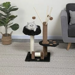 Cheap 🌟 Go Pet Club 32-in Perch Cat Tree, Brown/Black 🌟