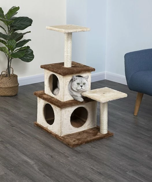 Best deal βοΈ Go Pet Club 32-in Economical Cat Tree House, Beige/Brown π₯° 1 Best deal βοΈ Go Pet Club 32-in Economical Cat Tree House, Beige/Brown π₯°