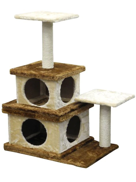 Best deal βοΈ Go Pet Club 32-in Economical Cat Tree House, Beige/Brown π₯° 3 Best deal βοΈ Go Pet Club 32-in Economical Cat Tree House, Beige/Brown π₯° - Image 3