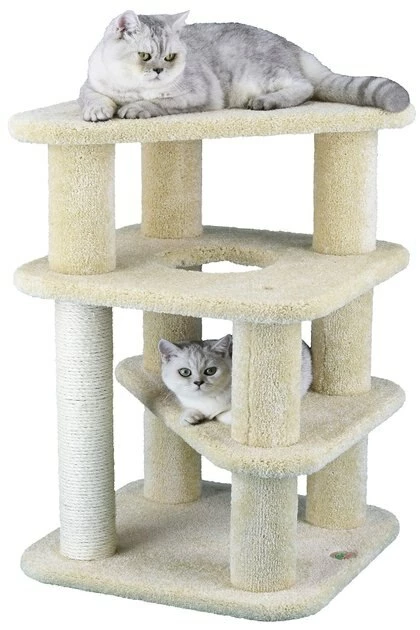 Best deal ❤️ Go Pet Club 32-in Premium Carpeted Cat Tree, Beige 🧨 2 Best deal ❤️ Go Pet Club 32-in Premium Carpeted Cat Tree, Beige 🧨 - Image 2