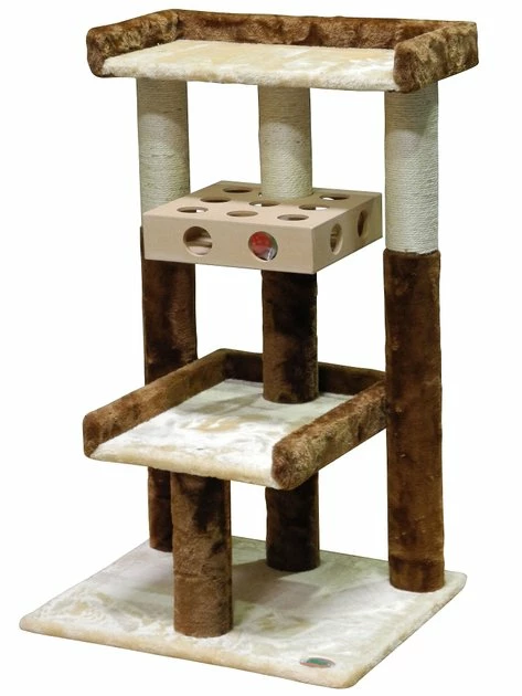 Best reviews of β Go Pet Club 34-in IQ Busy Box Cat Tree, Beige π 3 Best reviews of β Go Pet Club 34-in IQ Busy Box Cat Tree, Beige π - Image 3