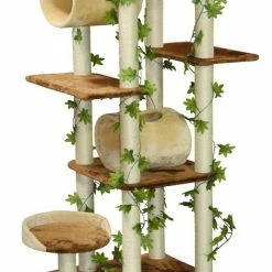 Best Pirce 🥰 Go Pet Club 58-in Forest with Leaves Cat Tree, Beige/ Brown 😉 -Cheap Natural Balance Store 217075 pt2. SY630 V1579195998
