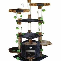 Buy 🎉 Go Pet Club 67-in Forest with Leaves Cat Tree, Blue/ Brown ⭐ -Cheap Natural Balance Store 217121 pt2. SY630 V1579195990