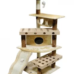 Outlet 🥰 Go Pet Club 70-in IQ Busy Box Cat Tree Condo, Beige 🤩 -Cheap Natural Balance Store 217130 pt2. SY630 V1579196008