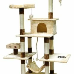Best deal 🎉 Go Pet Club 70-in IQ Busy Box Cat Tree Condo, Beige 🔥 -Cheap Natural Balance Store 217132 pt2. SY630 V1579196010
