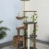 Promo 👍 Go Pet Club 74-in Forest with Leaves Cat Tree, Black/ Brown 👏