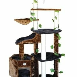 Promo 👍 Go Pet Club 74-in Forest with Leaves Cat Tree, Black/ Brown 👏 -Cheap Natural Balance Store 217146 pt2. SY630 V1579196012