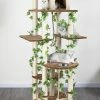Coupon 🌟 Go Pet Club 85-in Forest with Leaves Cat Tree, Beige/ Brown ✨