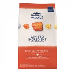 Hot Sale โญ Natural Balance Limited Ingredient Grain-Free Salmon & Sweet Potato Recipe Dry ๐ถ Dog Food โญ