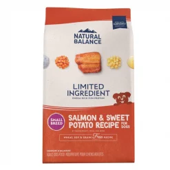 Best reviews of 🔔 Natural Balance Limited Ingredient Grain-Free Salmon & Sweet Potato Small Breed Bites Recipe Dry 🐶 Dog Food ✨