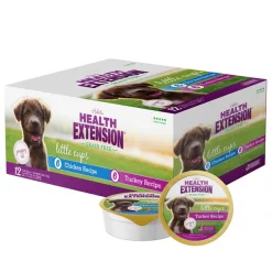 Budget ✔️ Health Extension Little Cups Chicken & Turkey Recipe Variety Pack Grain-Free Wet Puppy Food, 3.5-oz, case of 12 🌟