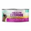 Brand new 👍 Health Extension Chicken Pate Grain-Free Wet Cat Food, 2.8-oz can, case of 24 🎉