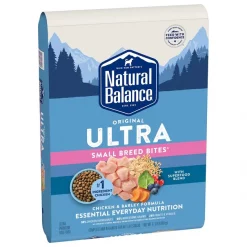 New ๐ Natural Balance Original Ultra Chicken & Barley Formula Small Breed Bites Dry ๐ Dog Food ๐