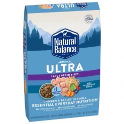 New ๐ Natural Balance Original Ultra Chicken & Barley Formula Large Breed Bites Dry ๐ถ Dog Food, 30-lb bag ๐