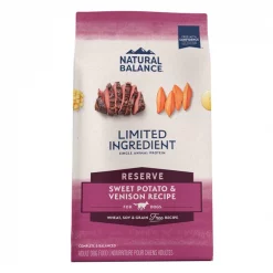 Cheap 🧨 Natural Balance Limited Ingredient Reserve Grain-Free Sweet Potato & Venison Recipe Dry 🦮 Dog Food 👍