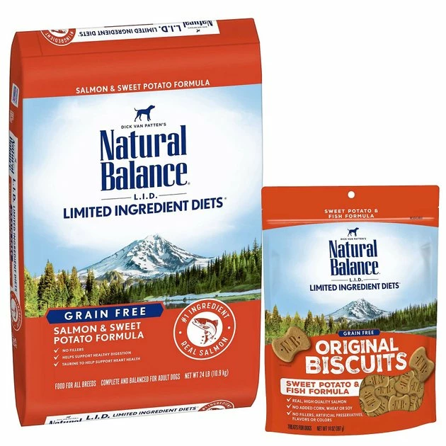 Cheapest ✔️ Natural Balance L.I.D. Limited Ingredient Diets Grain-Free Salmon & Sweet Potato Formula Dry Food + Sweet Potato & Fish Formula 🦮 Dog Treats 😉 1 Cheapest ✔️ Natural Balance L.I.D. Limited Ingredient Diets Grain-Free Salmon & Sweet Potato Formula Dry Food + Sweet Potato & Fish Formula 🦮 Dog Treats 😉