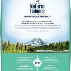 Brand new 💯 Natural Balance L.I.D. Limited Ingredient Diets Grain-Free Chicken & Sweet Potato Formula Dry 🐶 Dog Food, 24-lb bag + Natural Balance L.I.T. Limited Ingredient Grain-Free Treats Sweet Potato & Chicken Formula 🐶 Dog Treats, Regular, 14-oz bag 🤩 -Cheap Natural Balance Store 298230 PT2. SY630 V1621299164