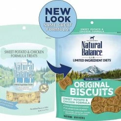 Brand new 💯 Natural Balance L.I.D. Limited Ingredient Diets Grain-Free Chicken & Sweet Potato Formula Dry 🐶 Dog Food, 24-lb bag + Natural Balance L.I.T. Limited Ingredient Grain-Free Treats Sweet Potato & Chicken Formula 🐶 Dog Treats, Regular, 14-oz bag 🤩 -Cheap Natural Balance Store 298230 PT7. SY630 V1621294335