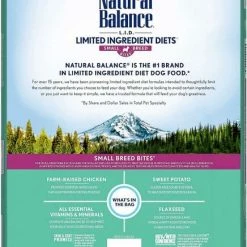 New ✔️ Natural Balance L.I.D. Limited Ingredient Diets Small Breed Bites Grain-Free Chicken & Sweet Potato Formula Dry 🐕 Dog Food, 12-lb bag + Natural Balance L.I.T. Limited Ingredient Grain-Free Treats Sweet Potato & Chicken Formula 🐕 Dog Treats, Small Breed, 8-oz bag 😉 -Cheap Natural Balance Store 298238 PT2. SY630 V1621298567