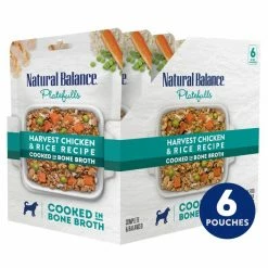 Hot Sale ๐ Natural Balance Platefulls Harvest Chicken & Rice Recipe Wet ๐ถ Dog Food, 9-oz pouch, case of 12 ๐