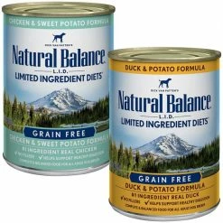 Coupon ⭐ Natural Balance L.I.D. Limited Ingredient Diets Chicken & Sweet Potato Formula + Duck & Potato Formula Canned 🦮 Dog Food 😍