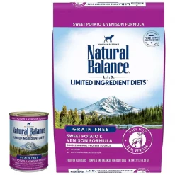 Flash Sale ๐ Natural Balance L.I.D. Limited Ingredient Diets Sweet Potato & Venison Formula Canned Food + Dry ๐ถ Dog Food โจ