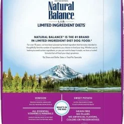 Flash Sale 🔔 Natural Balance L.I.D. Limited Ingredient Diets Sweet Potato & Venison Formula Canned Food + Dry 🐶 Dog Food ✨ -Cheap Natural Balance Store 356859 PT6. SY630 V1640890618