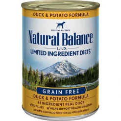 Coupon 👍 Natural Balance L.I.D. Limited Ingredient Diets Duck & Potato Formula Grain-Free Canned 🐕 Dog Food ✨