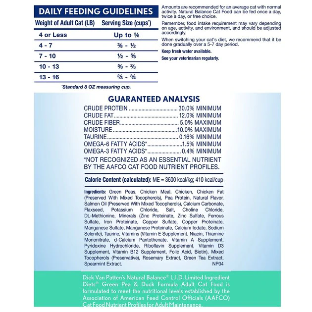 Deals 😍 Natural Balance L.I.D. Limited Ingredient Diets Green Pea & Chicken Formula Grain-Free Dry Cat Food 🥰 3 Deals 😍 Natural Balance L.I.D. Limited Ingredient Diets Green Pea & Chicken Formula Grain-Free Dry Cat Food 🥰 - Image 3