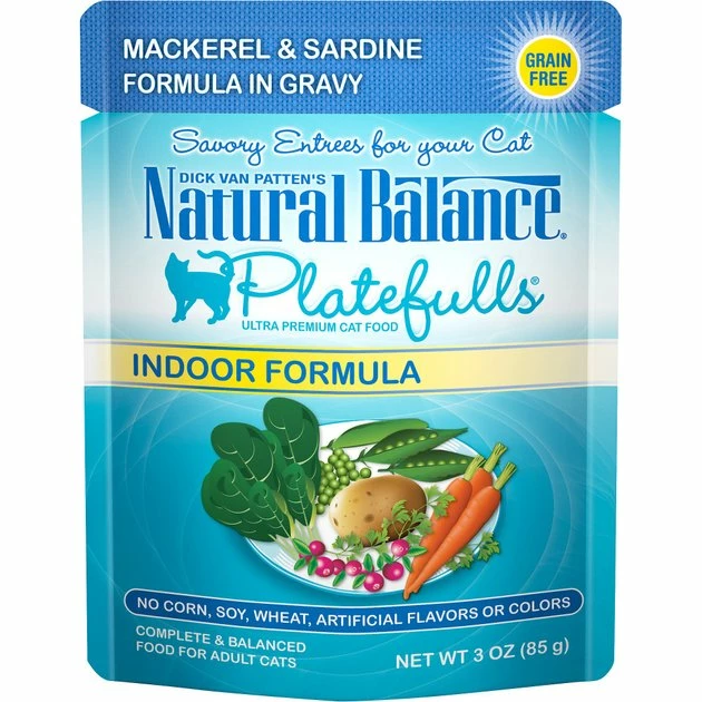 Deals π₯° Natural Balance Platefulls Indoor Formula Mackerel & Sardine in Gravy Grain-Free Cat Food Pouches π₯° 1 Deals π₯° Natural Balance Platefulls Indoor Formula Mackerel & Sardine in Gravy Grain-Free Cat Food Pouches π₯°