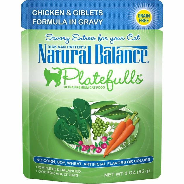 Budget ๐ Natural Balance Platefulls Chicken & Giblets Formula in Gravy Grain-Free Cat Food Pouches ๐ฏ 1 Budget ๐ Natural Balance Platefulls Chicken & Giblets Formula in Gravy Grain-Free Cat Food Pouches ๐ฏ