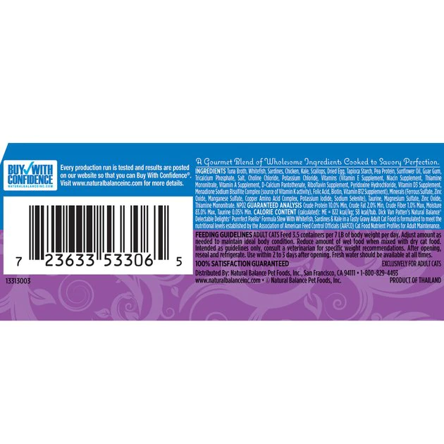 Hot Sale 🎉 Natural Balance Delectable Delights Purrrfect Paella Stew Grain-Free Wet Cat Food 😀 2 Hot Sale 🎉 Natural Balance Delectable Delights Purrrfect Paella Stew Grain-Free Wet Cat Food 😀 - Image 2
