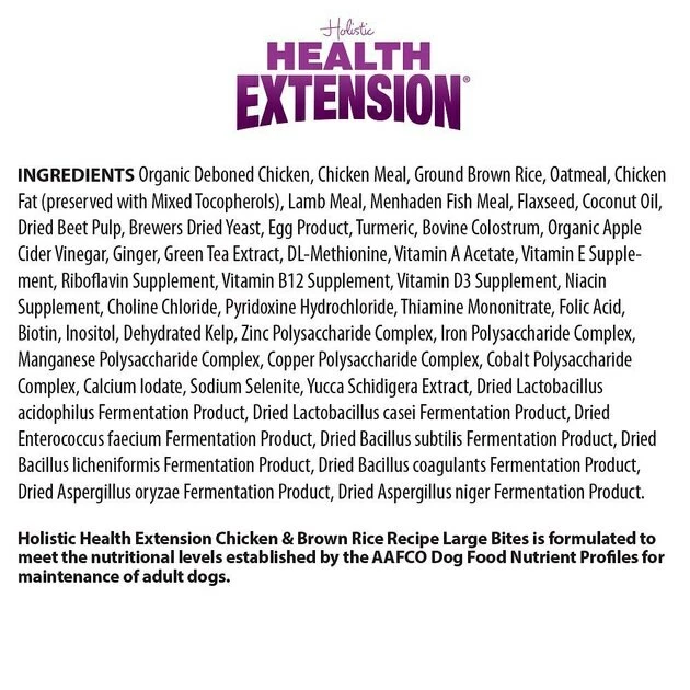 Cheapest ๐ Health Extension Large Bites Chicken & Brown Rice Recipe Dry Food + Joint Mobility Powder ๐ฆฎ Dog Supplement ๐ 4 Cheapest ๐ Health Extension Large Bites Chicken & Brown Rice Recipe Dry Food + Joint Mobility Powder ๐ฆฎ Dog Supplement ๐ - Image 4