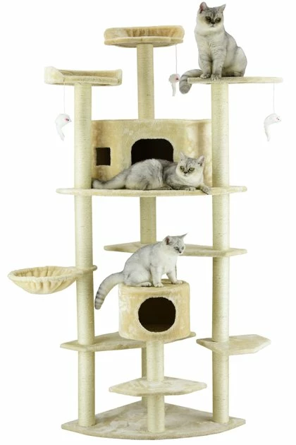 Buy ๐ฏ Go Pet Club 80-in Faux Fur Cat Tree & Condo ๐คฉ 6 Buy ๐ฏ Go Pet Club 80-in Faux Fur Cat Tree & Condo ๐คฉ - Image 6