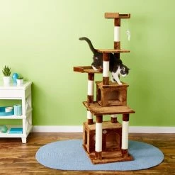 Best reviews of 🎁 Go Pet Club 67-in Faux Fur Cat Tree & Condo 🎉