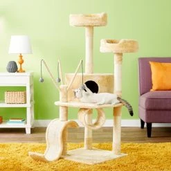 Outlet 🛒 Go Pet Club 55-in Slide Cat Tree ❤️